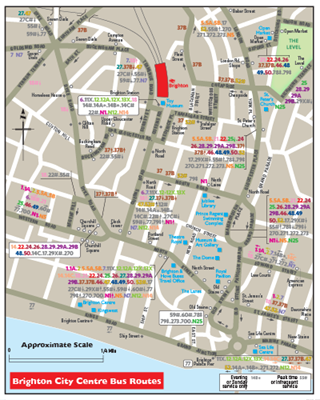 Show details for Brighton City Centre Map Imp Arc Clock Tower update 260224